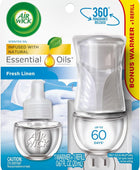 Kit de iniciación de aceite perfumado enchufable Warmer 1 recarga lino fresco - VIRTUAL MUEBLES