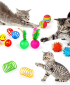 32 piezas de juguetes para gatos, variedad de juguetes de hierba gatera con