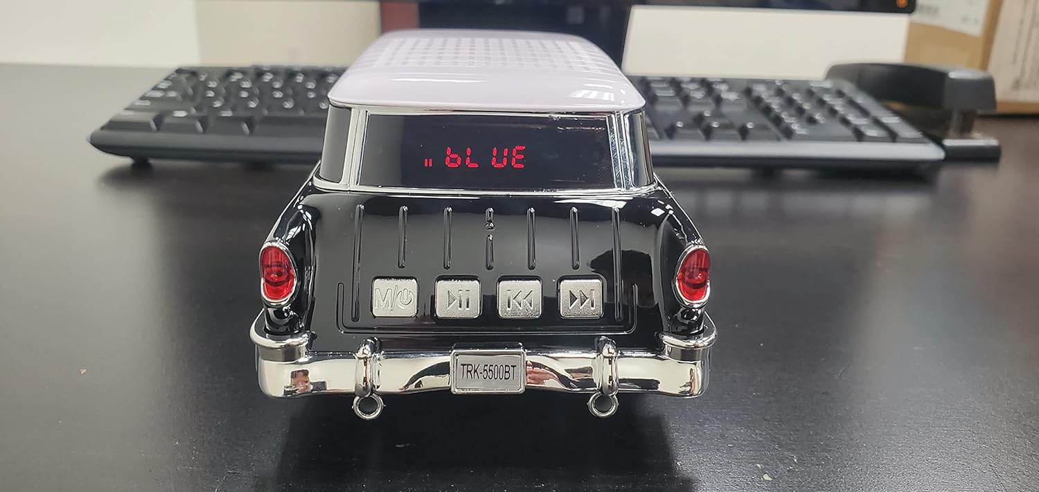 Audiobox 1955 Bel Air Altavoz Bluetooth Réplica de coche Retro Ride con radio