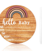 Letrero de madera para el nacimiento del bebé, letrero de nombre del bebé con - VIRTUAL MUEBLES