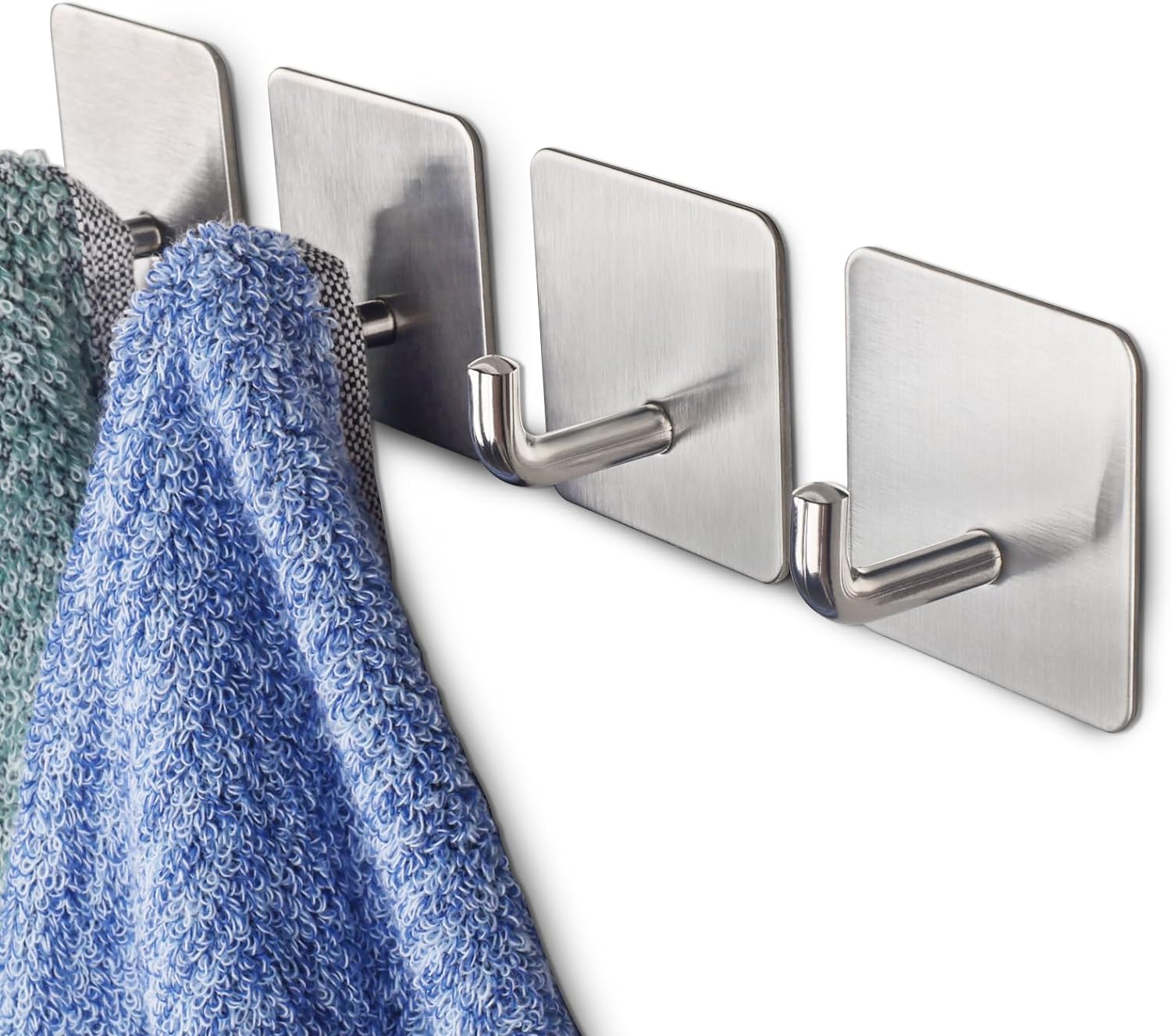 Ganchos adhesivos resistentes para toallas, ganchos de pared, impermea -  VIRTUAL MUEBLES