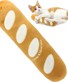 PETFUTURE Juguete de baguette naranja pardusco, juguete para gatos de interior,