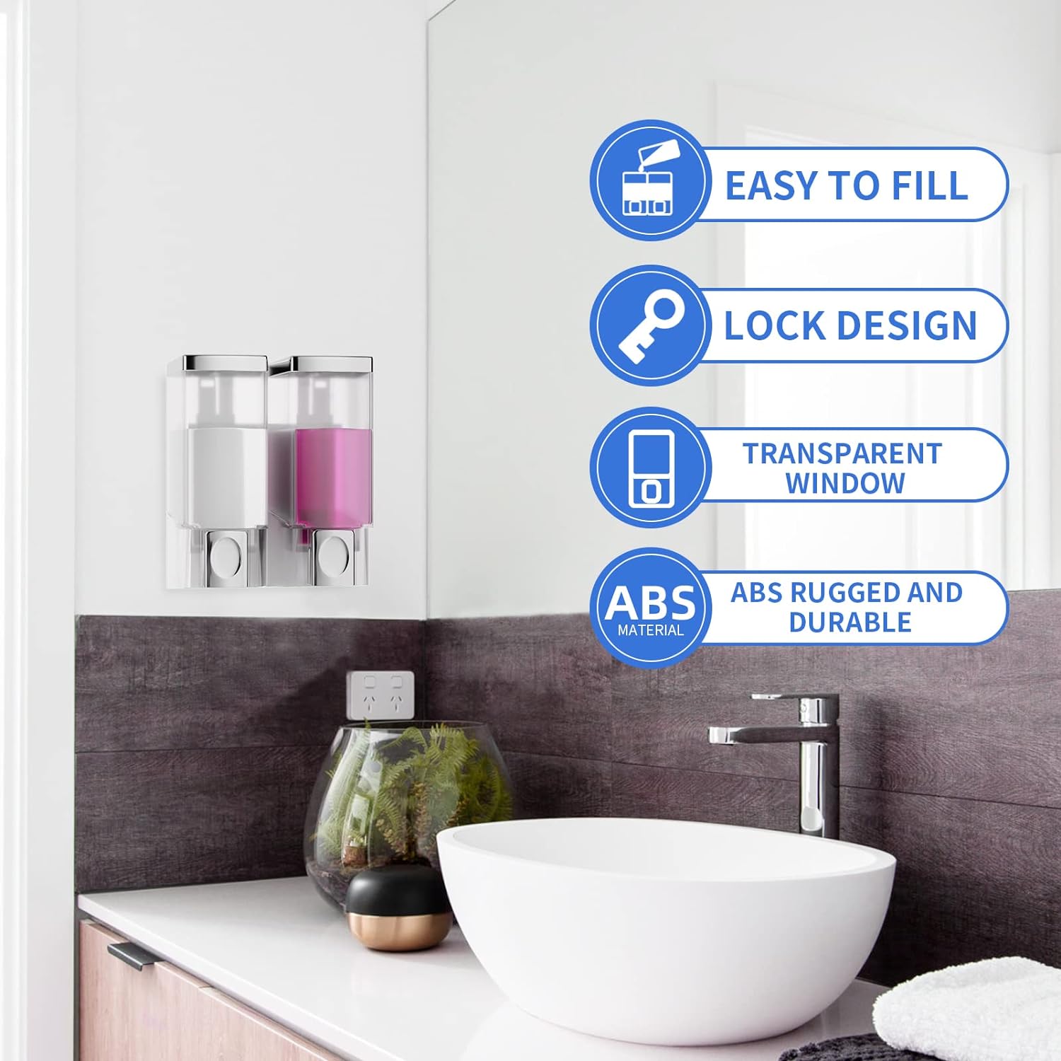 dispensador champu y gel de ducha – Compra dispensador champu y gel de ducha  con envío gratis en AliExpress version
