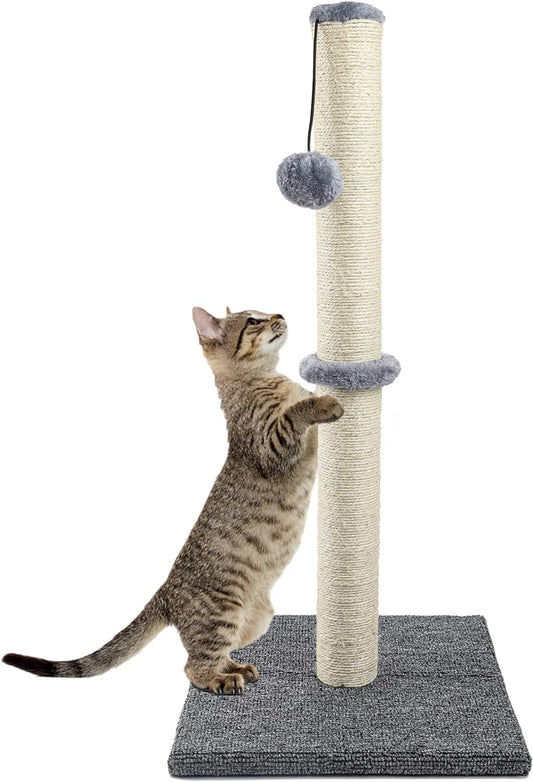 Poste rascador para gatos de 29 pulgadas para gatos de interior con bola