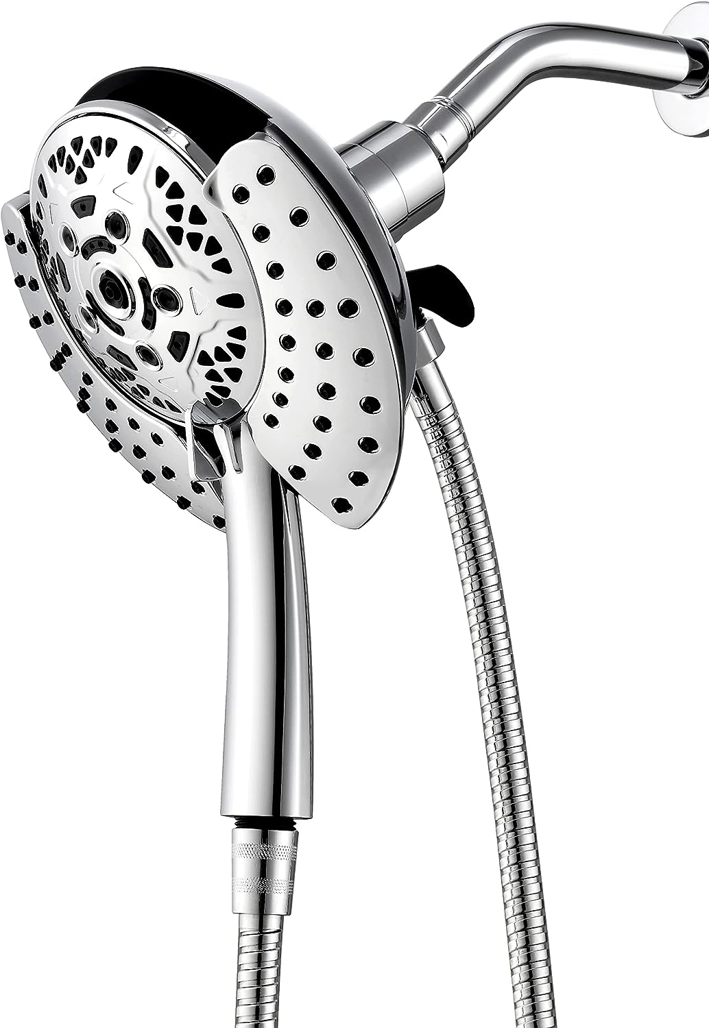Cabezal de ducha de alta presión y ducha manual con manguera de 70 pul -  VIRTUAL MUEBLES
