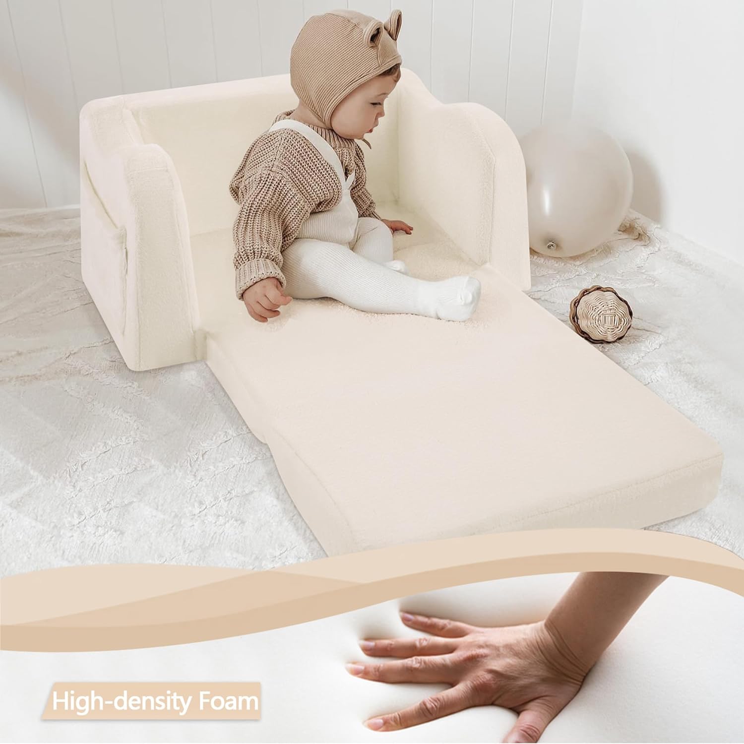 Sofá plegable para niños, sofá cama plegable para niños con manta, tum -  VIRTUAL MUEBLES