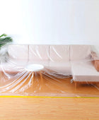 Funda de plástico para sofá de 146 pulgadas12 pies, fundas de muebles, fundas
