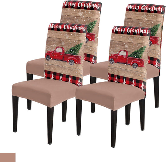 Carsan3372 Funda para silla de comedor, diseño vintage de árbol de madera,