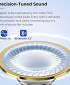 Auriculares inalámbricos T10 Bluetooth 5.3, tiempo de reproducción de 55 horas