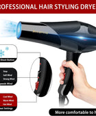Secador de pelo, potente secadora de 3000 W con difusor, secador de pelo iónico