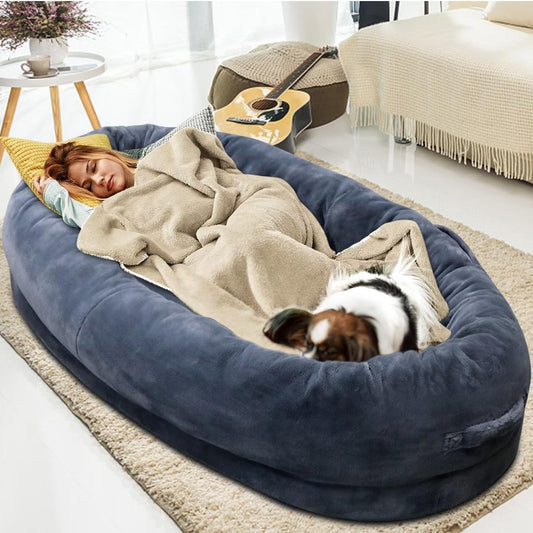 Cama humana para perro, cama gigante para perros de 67 x 38 x 12 pulgadas, para
