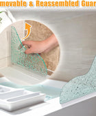 Honitra Protector de agua con textura para ducha, 2 piezas de protector de agua - VIRTUAL MUEBLES