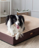 Cama ortopédica jumbo para perro, cama de espuma viscoelástica de 7 pulgadas de