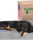 Cama mediana para perro de piel sintética y terciopelo, estilo sofá con funda