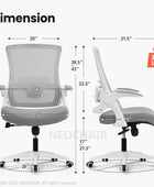 Silla de malla con respaldo alto, altura ajustable y diseño ergonómico, silla