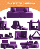 Sofá para niños pequeños, 9 piezas, sofá para niños con módulo esférico y