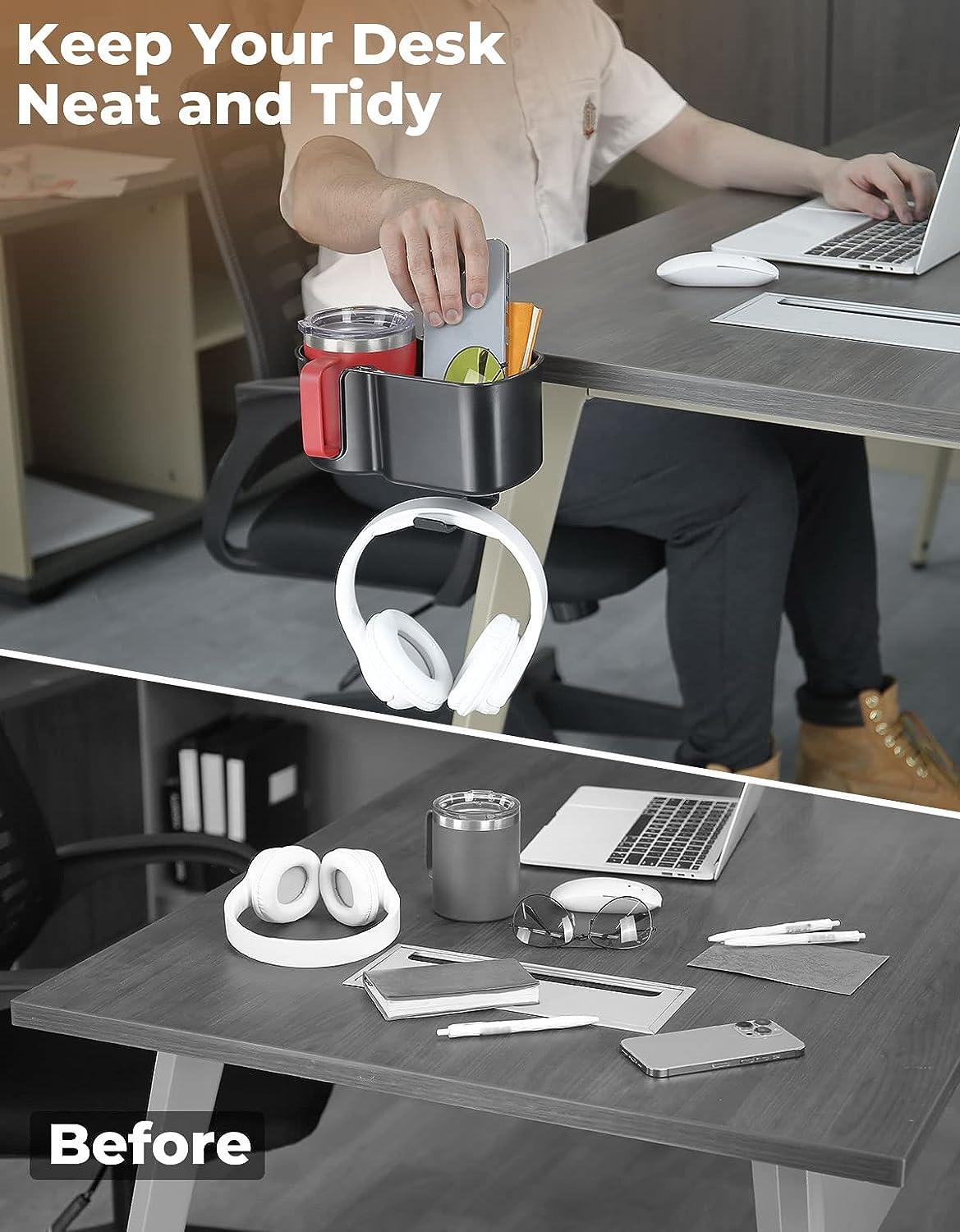 yamagahome Portavasos de escritorio, 2 en 1, soporte para tazas de mesa con - VIRTUAL MUEBLES