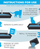 ARM HAMMER Cloud Control Platinum Arena aglutinante para gatos, 37 libras