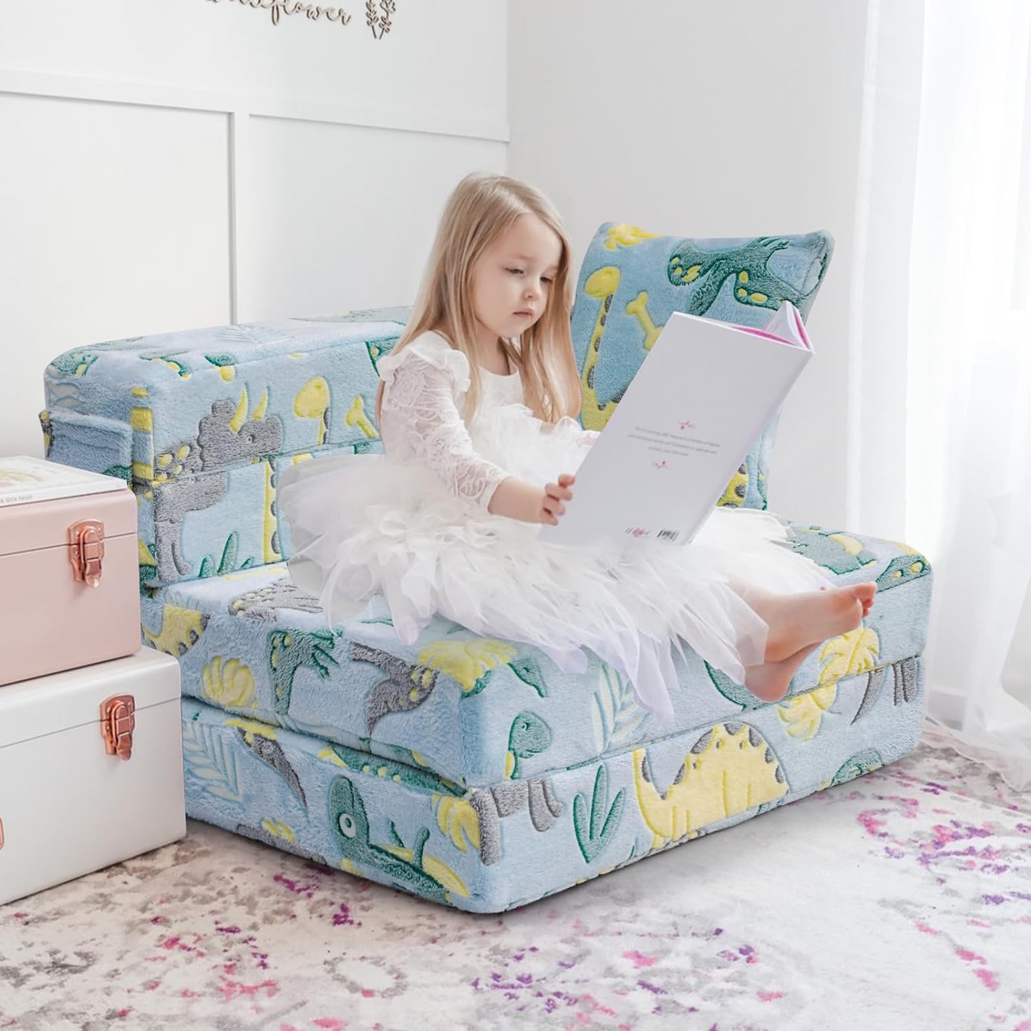 Sofá cama plegable para niños, colchón plegable brillante para niños, -  VIRTUAL MUEBLES