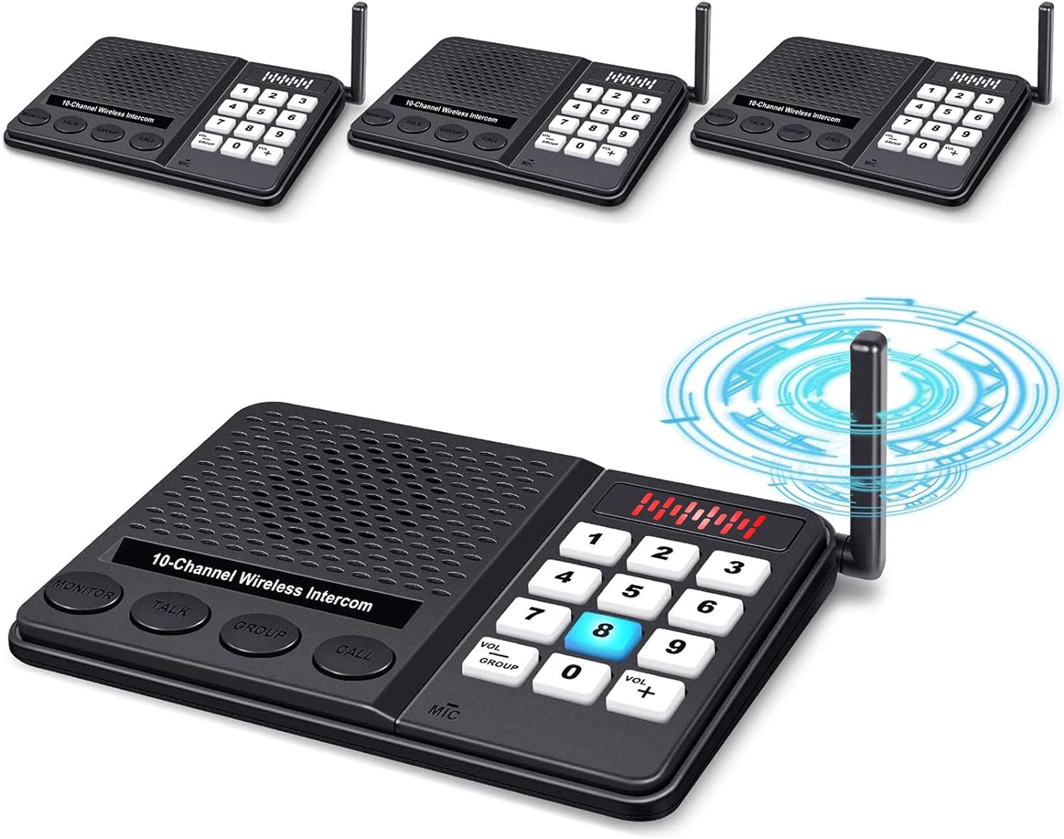 Sistema de intercomunicación inalámbrico para el hogar, intercomunicador de  comunicación de 1500m de alcance para casa, oficina, habitación - AliExpress