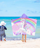 Toalla con capucha de unicornio, toalla de playa de unicornio, toalla de - VIRTUAL MUEBLES