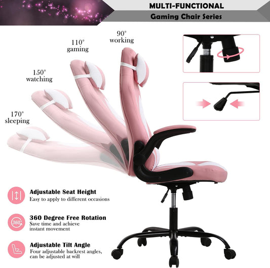Silla ergonómica para videojuegos, silla de videojuegos, silla de escritorio de