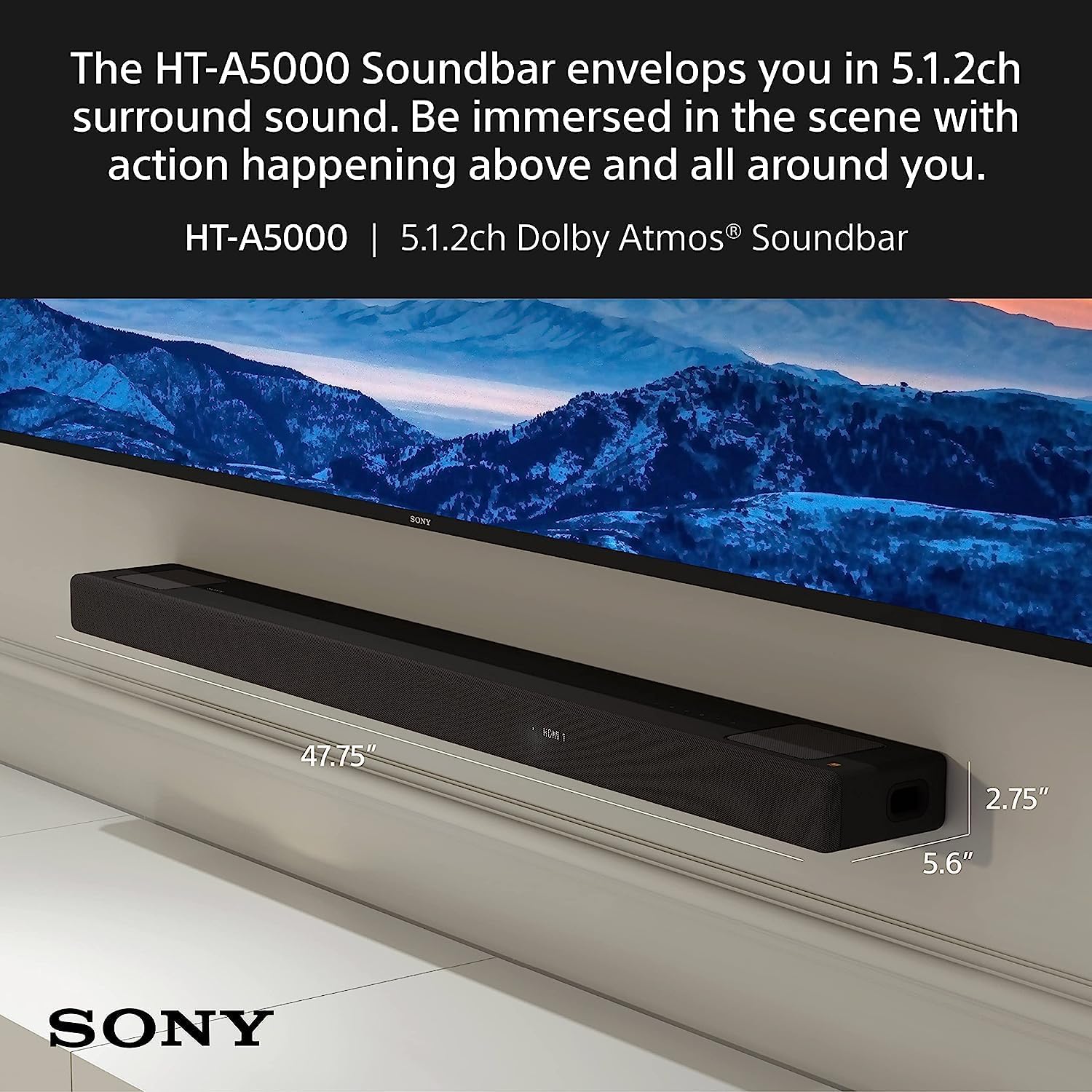 HT-A5000 Barra de sonido Dolby Atmos de 5.1.2 canales, sonido envolven -  VIRTUAL MUEBLES