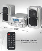 Magnavox MM435M-SL Sistema compacto de 3 piezas con radio estéreo FM digital, - VIRTUAL MUEBLES