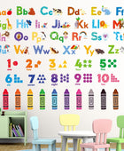 DS-8044 Calcomanías de colores del alfabeto de animales, calcomanías de colores