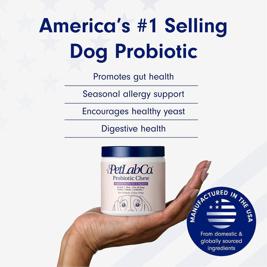 PetLab Co. Probióticos para perros, apoyan la salud intestinal, la diarrea, la