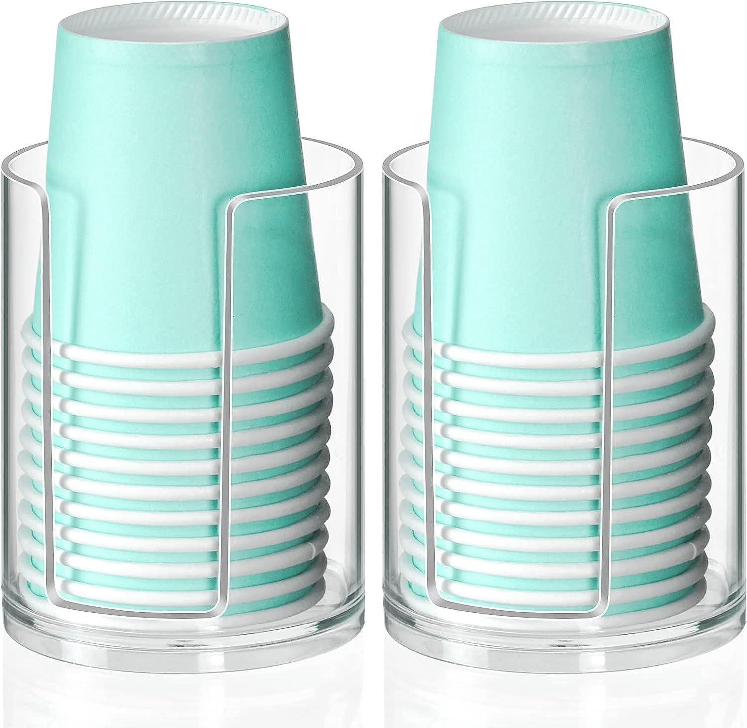 Dispensador de vasos de baño, soporte desechable para vasos de enjuague bucal - VIRTUAL MUEBLES