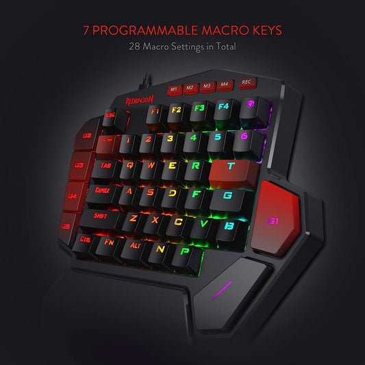 K585 DITI Teclado mecánico RGB para juegos con una sola mano teclado
