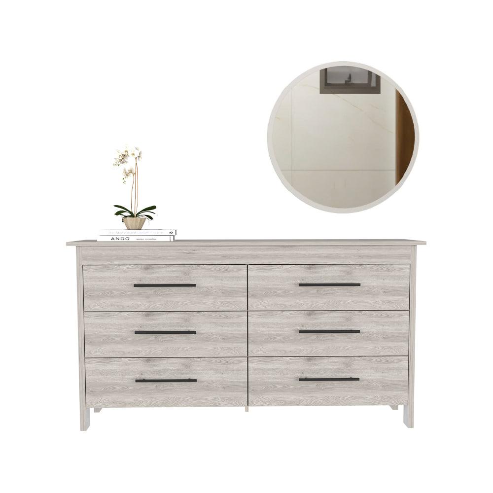 Combo para Habitación, Alfa, Incluye Organizador y Espejo - VIRTUAL MUEBLES