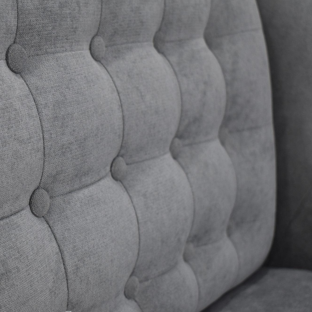 Sofa 2 Puestos Marruecos Tela Plata - VIRTUAL MUEBLES