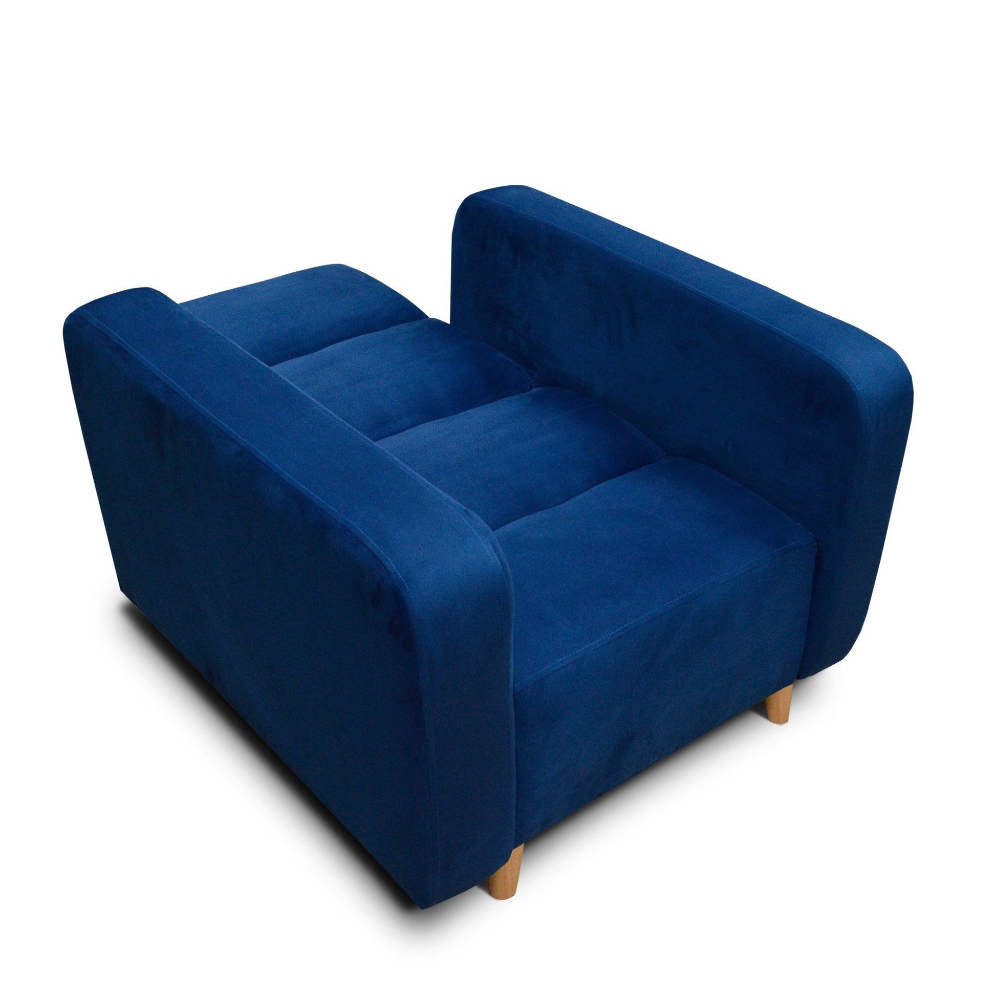 Silla Clic Clac Úngaro tela azul - VIRTUAL MUEBLES