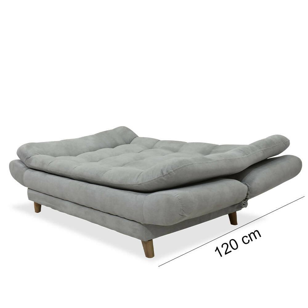 Sofá cama Damasco gris lino - VIRTUAL MUEBLES