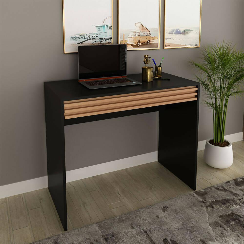 Escritorio Asunción Negro/Almendra - VIRTUAL MUEBLES