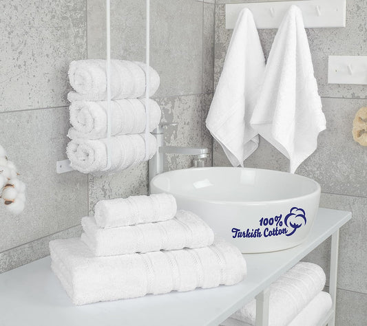  LANE LINEN Juego de toallas de baño blancas, extra grandes,  toallas de baño 100% algodón, juego de 4 toallas de baño, toallas de baño  grandes de calidad de spa para baño