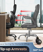 Silla de oficina para computadora, silla de escritorio ergonómica de respaldo