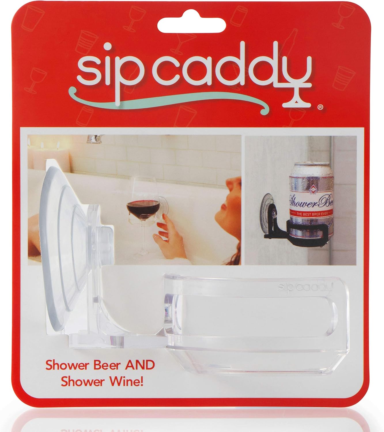 posavasos portátil para baño y ducha, soporte para vaso Caddy con succión para