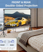 Pantalla de proyector y soporte pantalla de proyección para interiores y