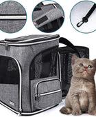 Mochila expandible para transportar mascotas, mochila para mascotas para gatos