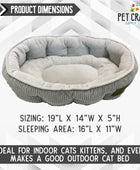 Pet Craft Supply Cama para gatos de interior Cama para gatitos Lavable a