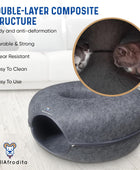 Cama de túnel para gatos de gran tamaño dona para gatos de tamaño grande con