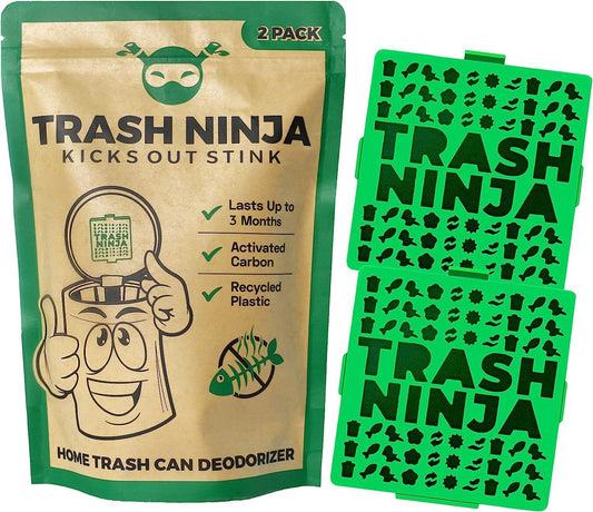 Trash Ninja Desodorante y eliminador de olores paquete de 2 para botes de - VIRTUAL MUEBLES