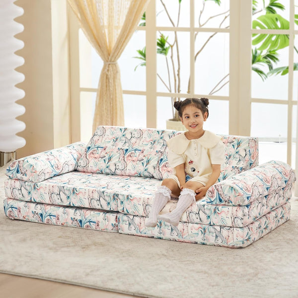 Sofás para niños, sofá cama tapizado para bebé, silla reclinable abier -  VIRTUAL MUEBLES