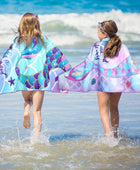 Paquete de 2 toallas de playa de sirena para niños, toalla de playa de secado - VIRTUAL MUEBLES