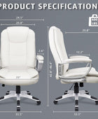 Silla de escritorio de oficina, silla ejecutiva gerencial grande y alta, silla