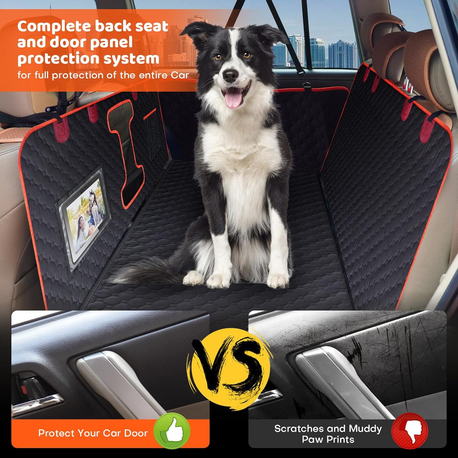 Extensor de asiento trasero para perros, funda de asiento de coche par -  VIRTUAL MUEBLES