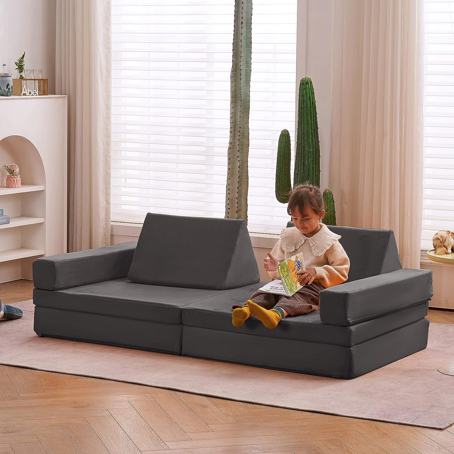 Sofá infantil de tamaño extendido, 8 piezas para la familia, sofá de s -  VIRTUAL MUEBLES